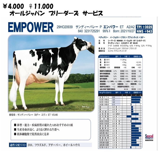 オールジャパンブリーダーズサービスEMPOWER
